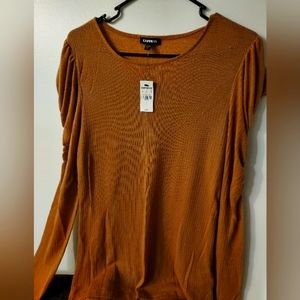 Express  puff sleeve long sleeve shirt